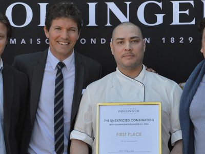 Elias Ishida, vinnare av Champagne Bollingers tävling