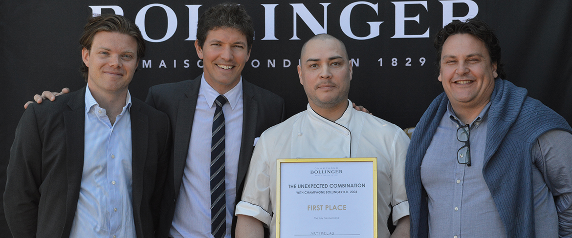 Elias Ishida, vinnare av Champagne Bollingers tävling
