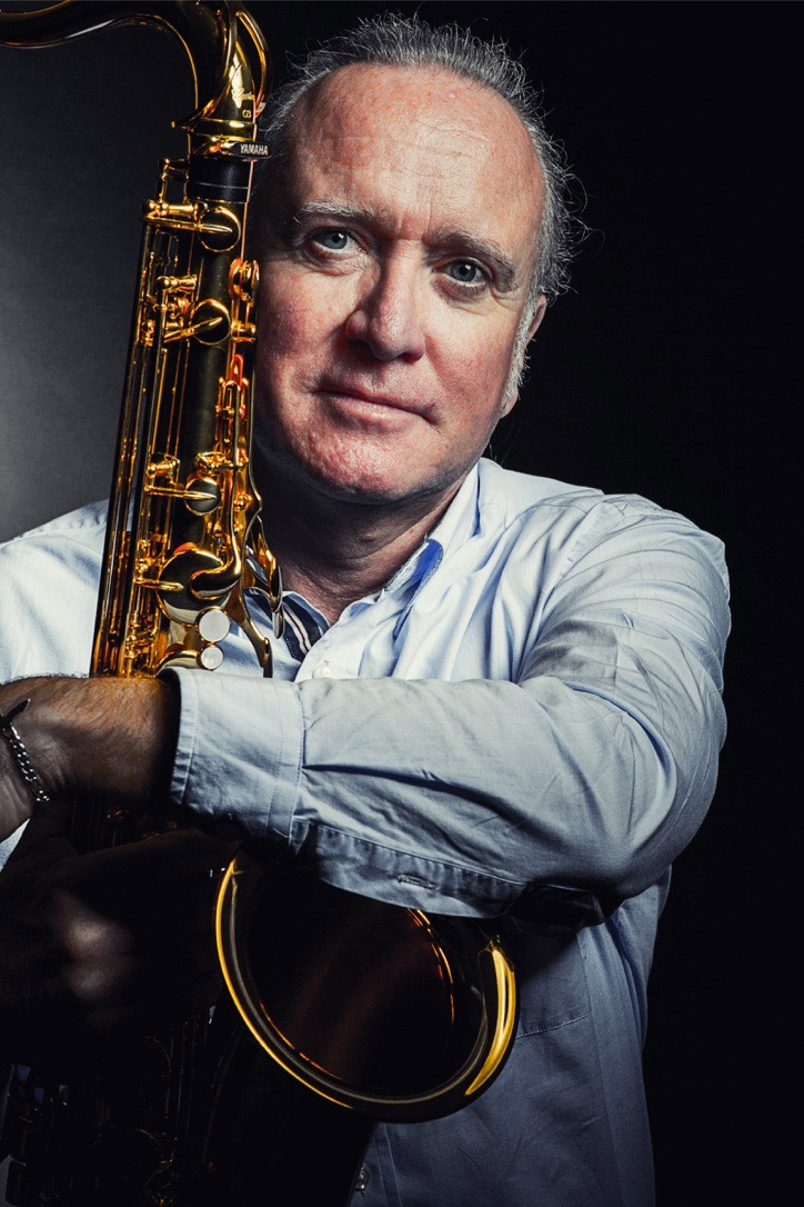 porträttbild på saxofonisten Johan Stengård