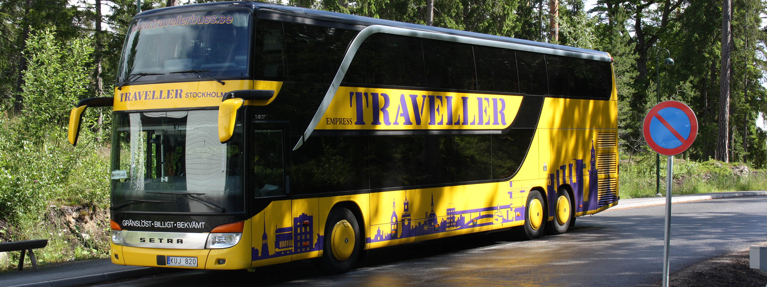 Foto på en buss från Traveller