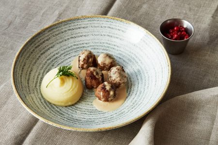 Meatballs with potato puré