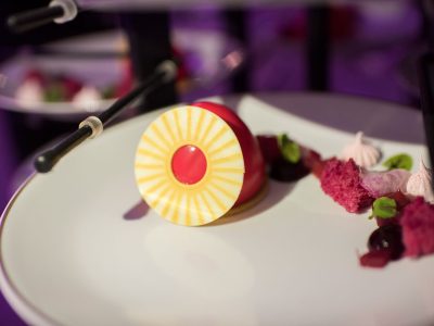 Dessert som serverades på Gyllene hjulet 2017