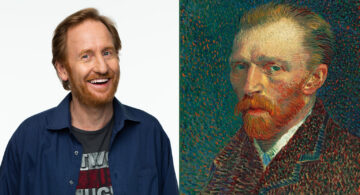 Bild på skådespelaren Gustav Hammarsten och konstnären Vincent Van Gogh