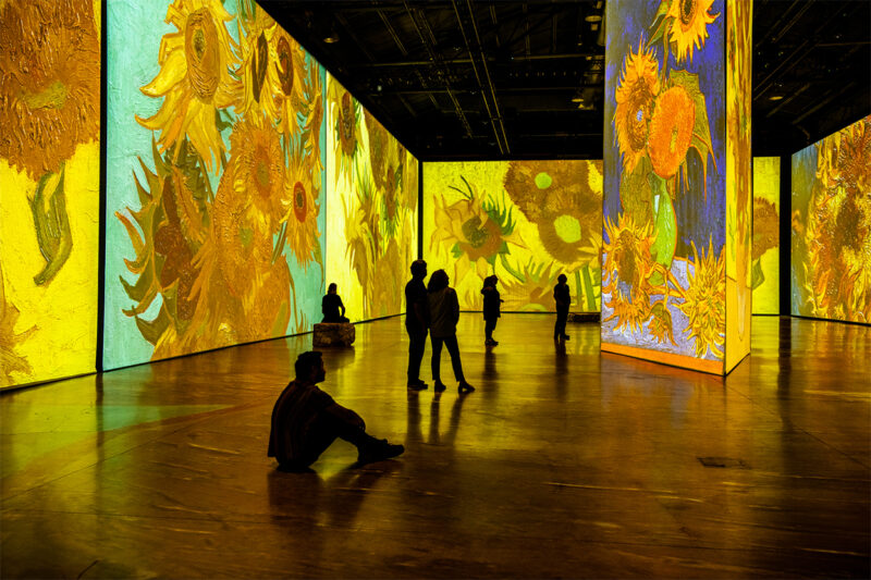 Konstupplevelsen Imagine van Gogh i Artipelags Artbox